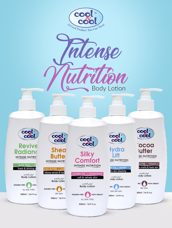Cool & Cool Silky Comfort Body Lotion Set, 500ml, 2-Pieces
