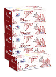 Cool & Cool Breeze Facial Tissues, 2 Ply x 150 Sheets x 5 Pieces, White