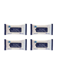 Cool & Cool 4 Pieces Travelling Refreshing Wipes for Babies, 20 Sheets, White