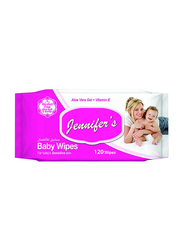 Jennifer's 120 Wipes Aloe Vera + Vitamin E for Babies