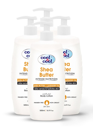 Cool & Cool Shea Butter Body Lotion Set, 500ml, 4-Pieces