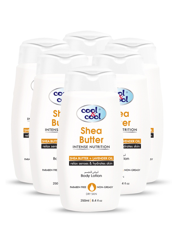 Cool & Cool Shea Butter Body Lotion Set, 250ml, 6-Pieces