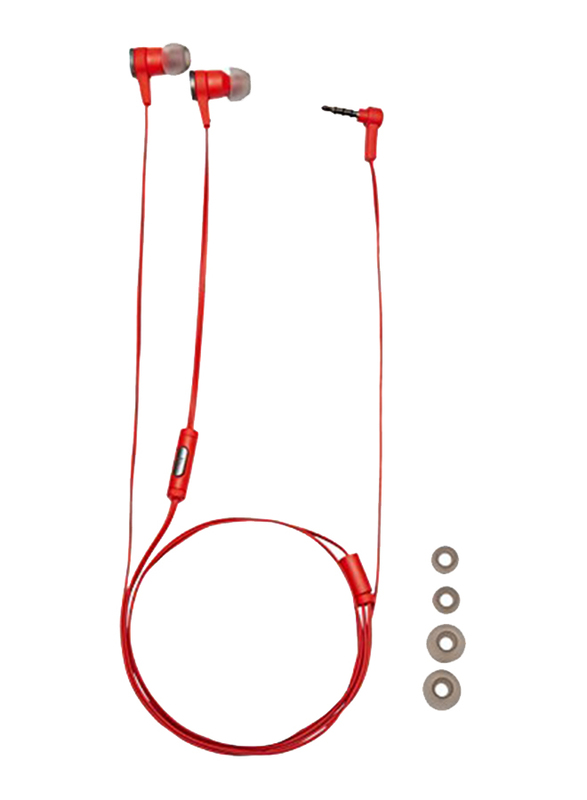 JBL Synchros E10 3.5 mm Jack In-Ear Stereo Headphones with Mic, Red