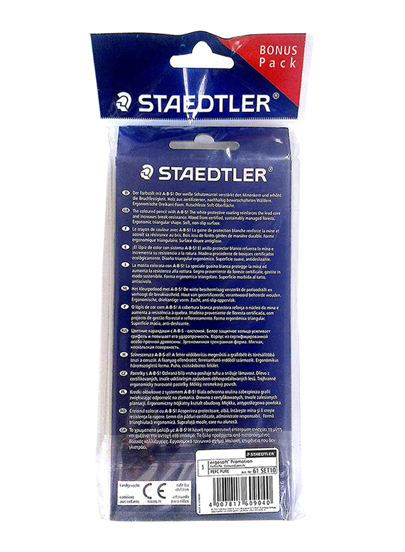 Staedtler 12-Piece Ergosoft 157 C12 Color Pencils Set, Multicolor