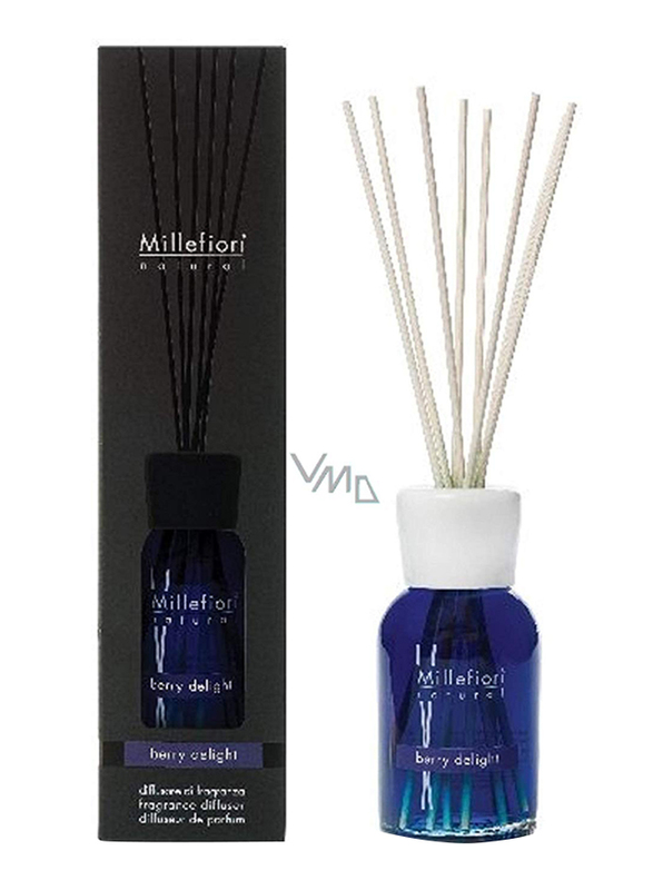 Millefiori Berry Delight Natural Fragrance Diffuser Refill, 500ml, Blue