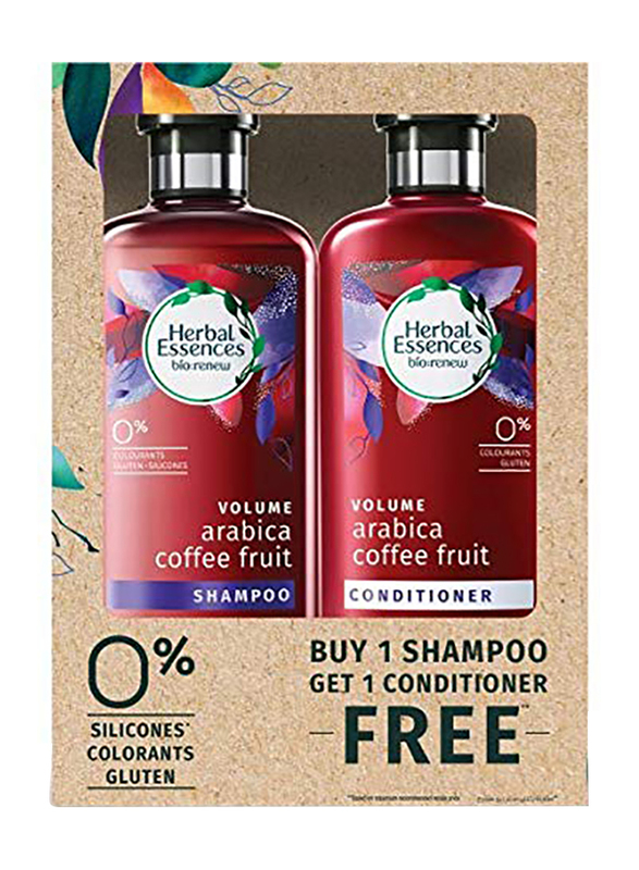 Herbal Essences Bio:Renew Arabica Coffee Fruit Shampoo and Conditioner Set for All Hair Types, 2-Pieces