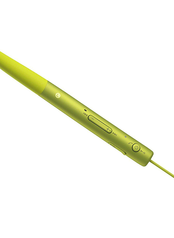 Sony H.ear In Wireless Neckband Stereo Headphones with Mic, MDR-EX750BT/Y, Lime Yellow