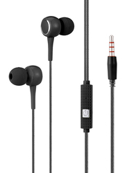 Kin Kyn K-28 3.5mm Jack In-Ear Headphones with Mic, Black