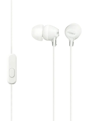 Sony MDR-EX15AP Wired In-Ear Headphones with Mic, White