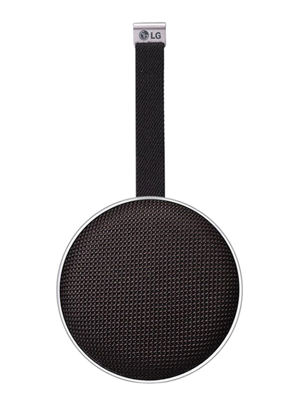 LG PH2 Splashproof Portable Bluetooth Speaker with LED Light, Black