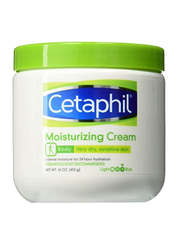 Cetaphil Moisturizing Cream for Dry/Sensitive Skin, Fragrance Free, 473ml