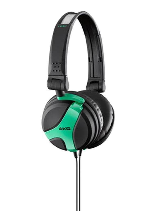 AKG K518 Premium 3.5 mm Jack On-Ear DJ Headphone, Neon Green