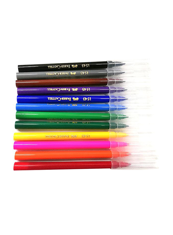Faber-Castell 12-Piece Color Sketch Pen Set, Multicolor