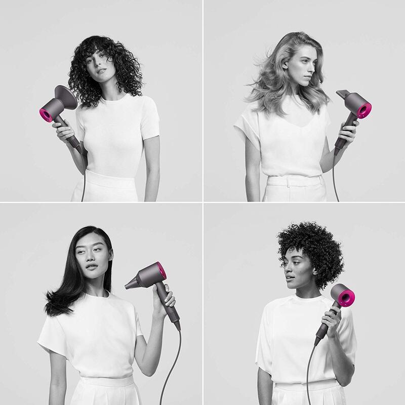 Dyson Supersonic Hair Dryer, 1600W, Iron/Fuchsia