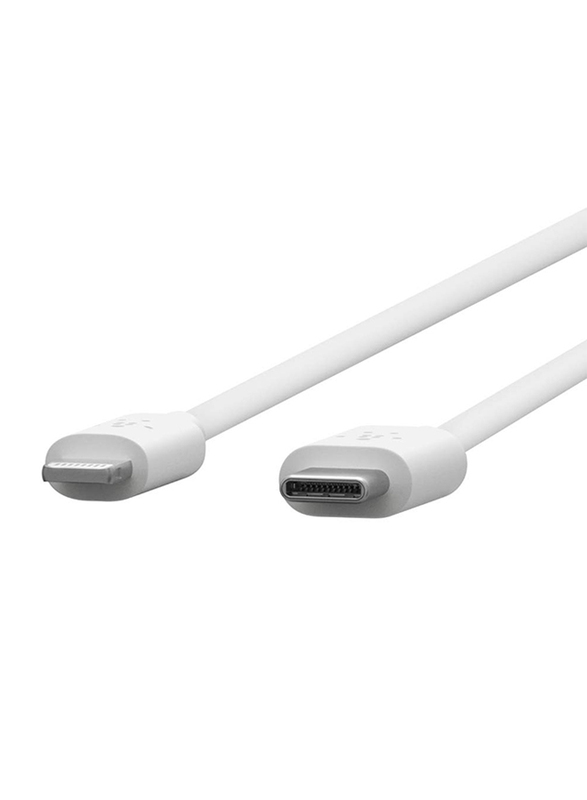 Belkin 1.2-Meter Boost Charge Lightning Cable, USB Type C Male to Lightning for iOS Devices, White