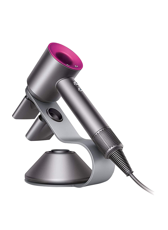 Dyson Supersonic Hair Dryer with Free Display Stand, 1600W, Iron/Fuchsia