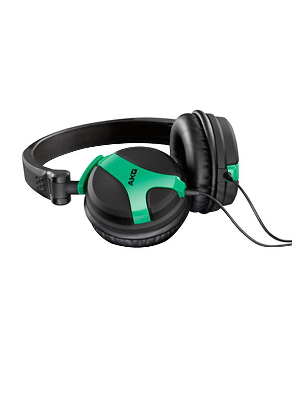 AKG K518 Premium 3.5 mm Jack On-Ear DJ Headphone, Neon Green