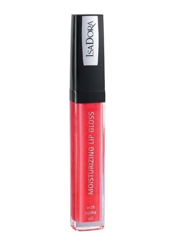 Isadora Moisture Lip Gloss, 14 Coral Glow, Red
