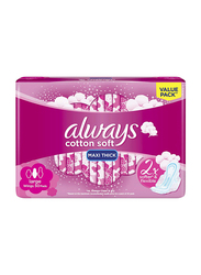 Always Maxi Thick Cotton Soft Sanitary Pads, Large, 50 Pads