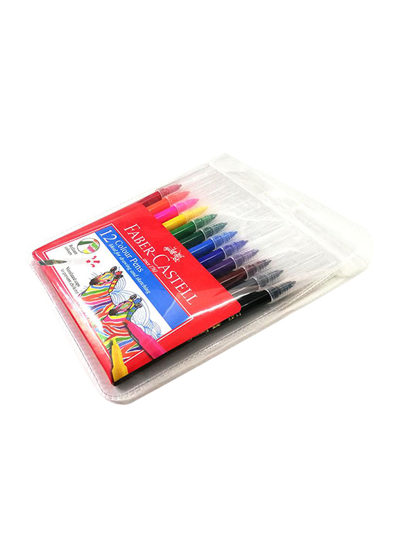 Faber-Castell 12-Piece Color Sketch Pen Set, Multicolor
