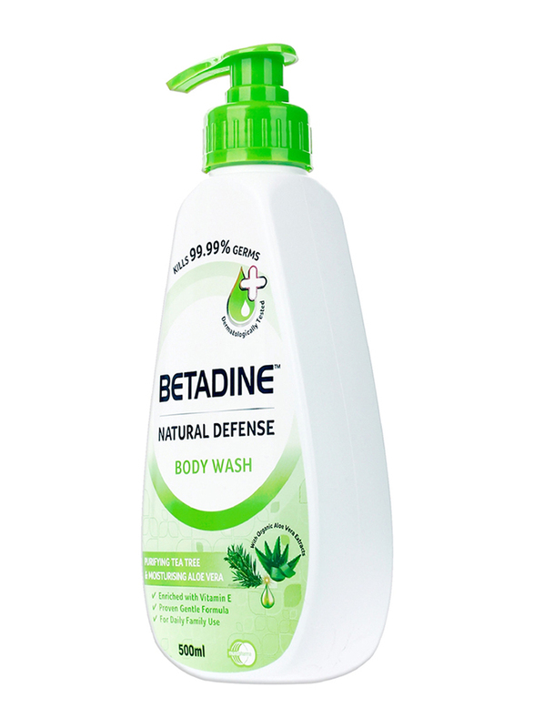 Betadine Natural Defense Purifying Tea Tree Body Wash, 500ml