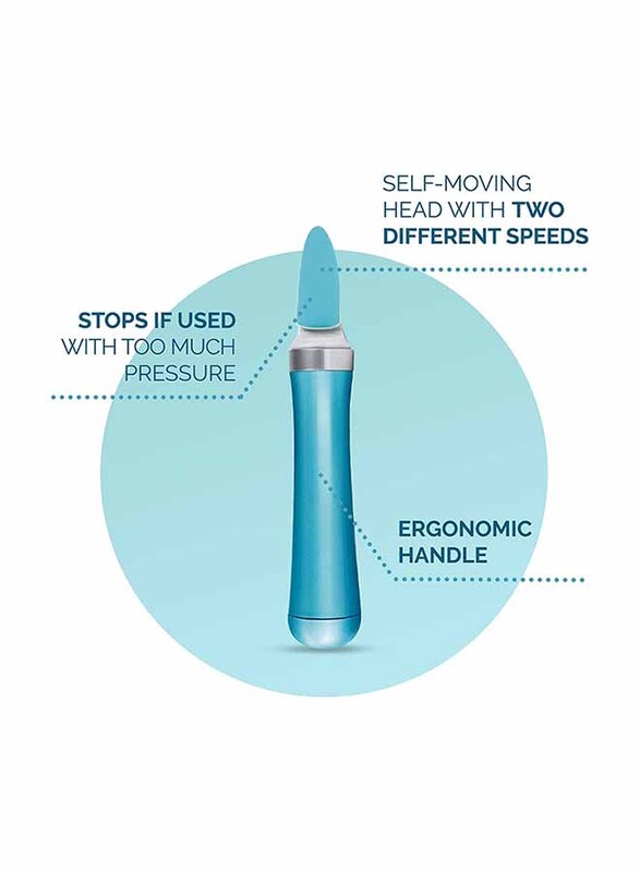 Scholl Velvet Smooth Electronic Nail Care System, Blue