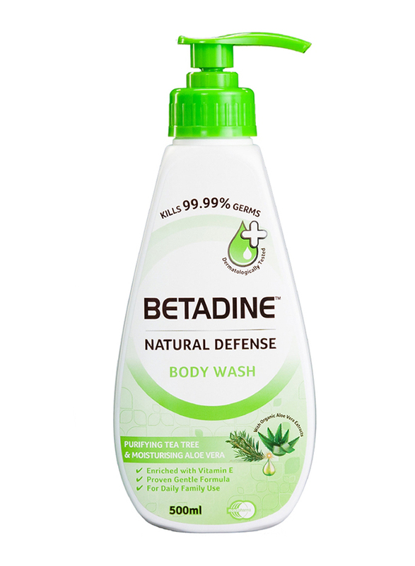 Betadine Natural Defense Purifying Tea Tree Body Wash, 500ml