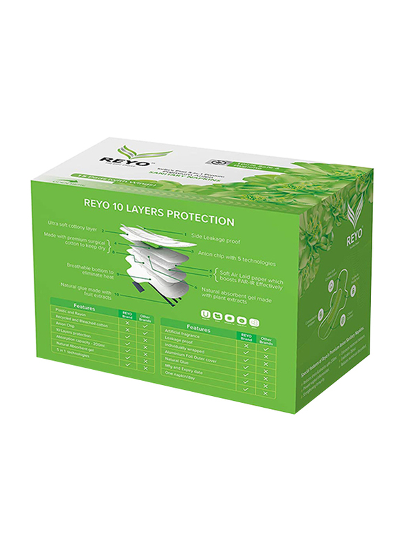 Reyo Over Flow 290mm Sanitary Napkins, Extra Large, 15 Pads