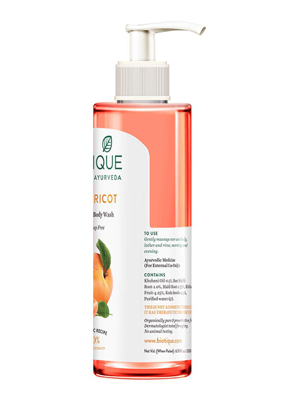 Biotique Advanced Ayurveda Bio Apricot Refreshing Body Wash, 200ml