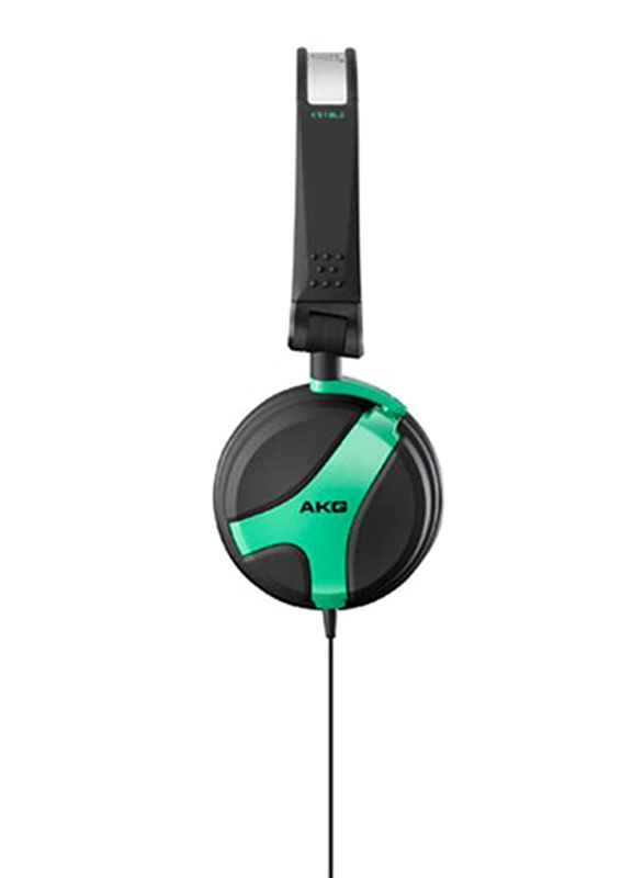 AKG K518 Premium 3.5 mm Jack On-Ear DJ Headphone, Neon Green