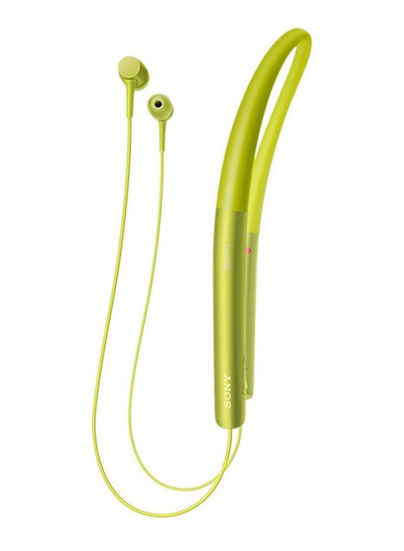 Sony H.ear In Wireless Neckband Stereo Headphones with Mic, MDR-EX750BT/Y, Lime Yellow