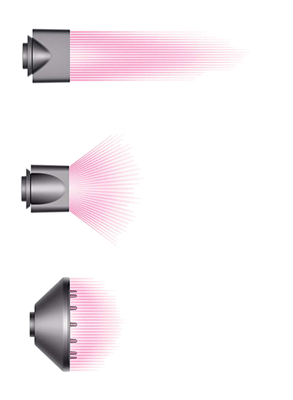 Dyson Supersonic Hair Dryer, 1600W, Iron/Fuchsia