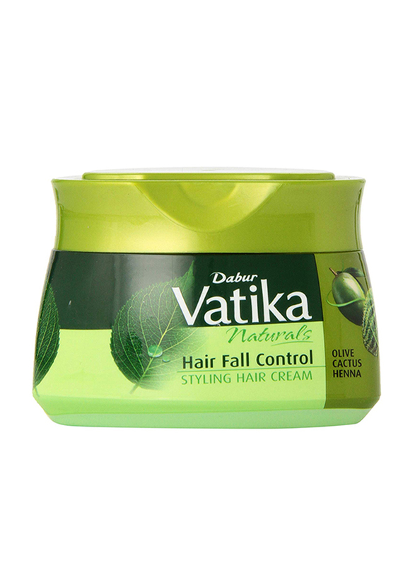 Dabur Vatika Naturals Olive & Cactus Hair Fall Control Cream for Fine Hair, 140ml