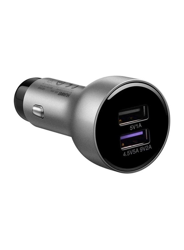 Huawei Super Car Charger, 5A Dual Port with USB Type C Cable, Black