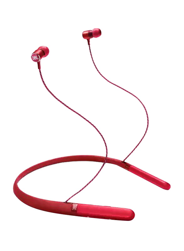 JBL LIVE200BT Wireless Neckband Headphones with Mic, Red