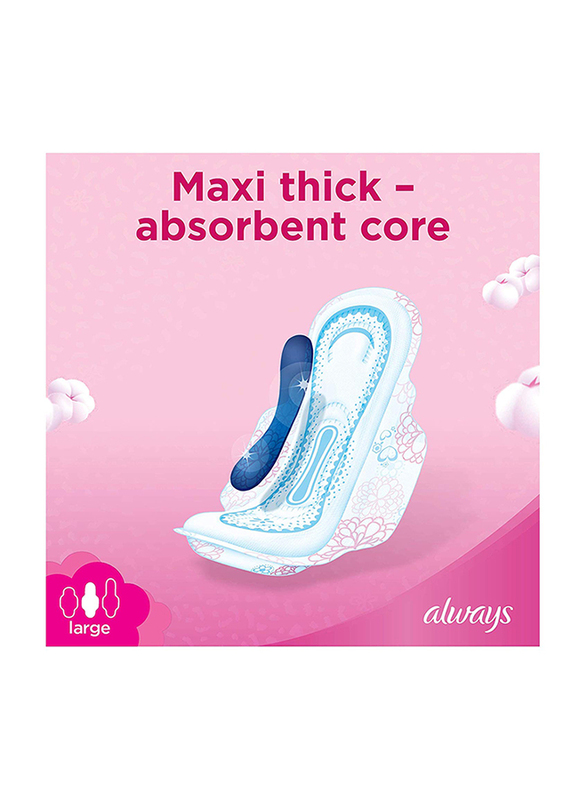 Always Maxi Thick Cotton Soft Sanitary Pads, Large, 60 Pads