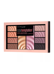 Maybelline New York Total Temptation Highlight Eye Shadow Palette, 0.42oz, Multicolour