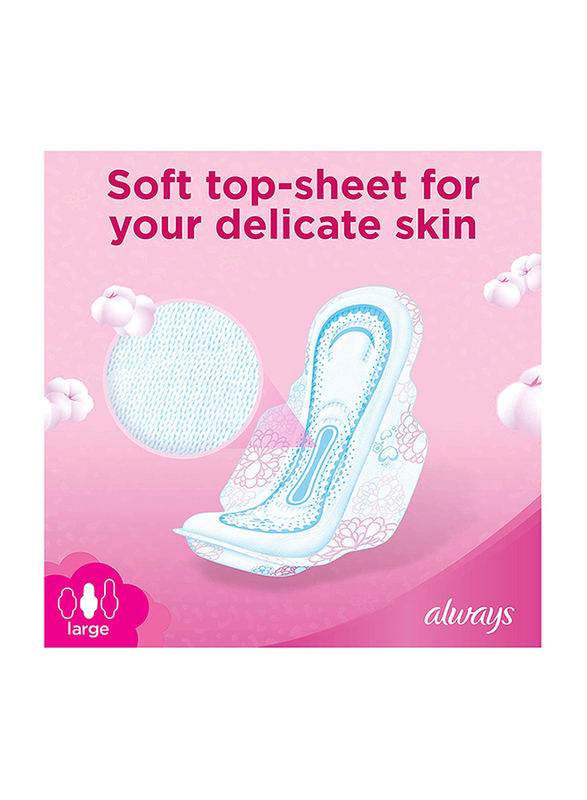 Always Maxi Thick Cotton Soft Sanitary Pads, Large, 60 Pads