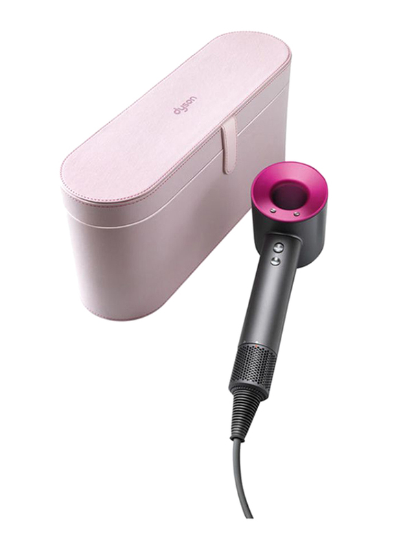 Dyson Supersonic Hair Dryer with Special Edition Case, 1600W, Iron/Fuchsia