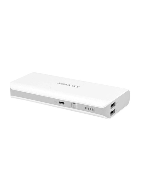 Romoss 8000mAh Solo 4 Fast Charging Power Bank with Micro-USB Input, White