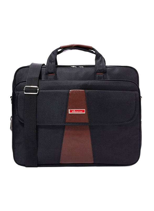 

Senator 12-inch Executive Portfolio and Laptop Messenger Bag, KH8071, Black