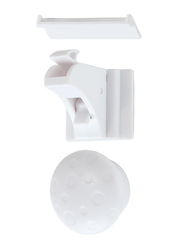 Magnetic Drawer Lock, 4 Pieces, White