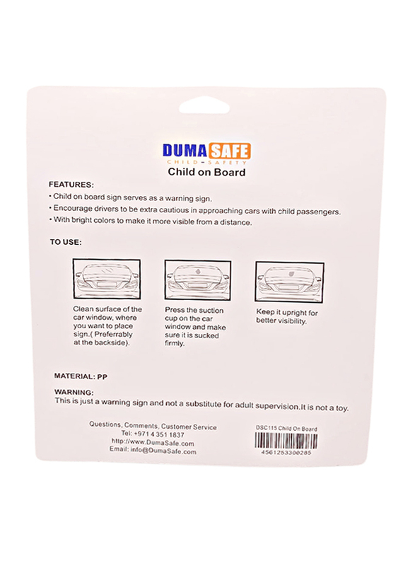 Duma Safe Child on Board, Multicolour