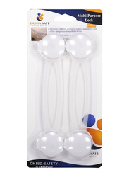 Dumasafe Multifunctional Toilet Lock, 2 Pieces, White