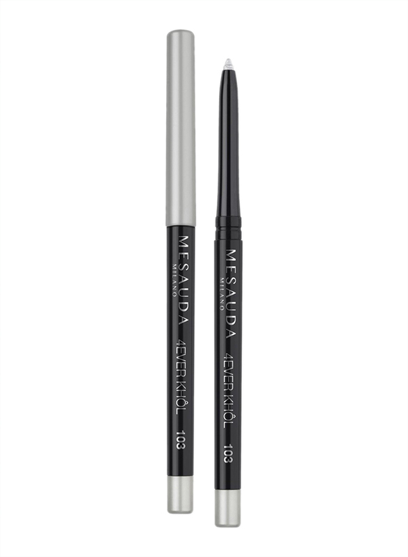 Mesauda 4Ever Khol Waterproof Automatic Eye Pencil, 0.35gm, 103 Silver
