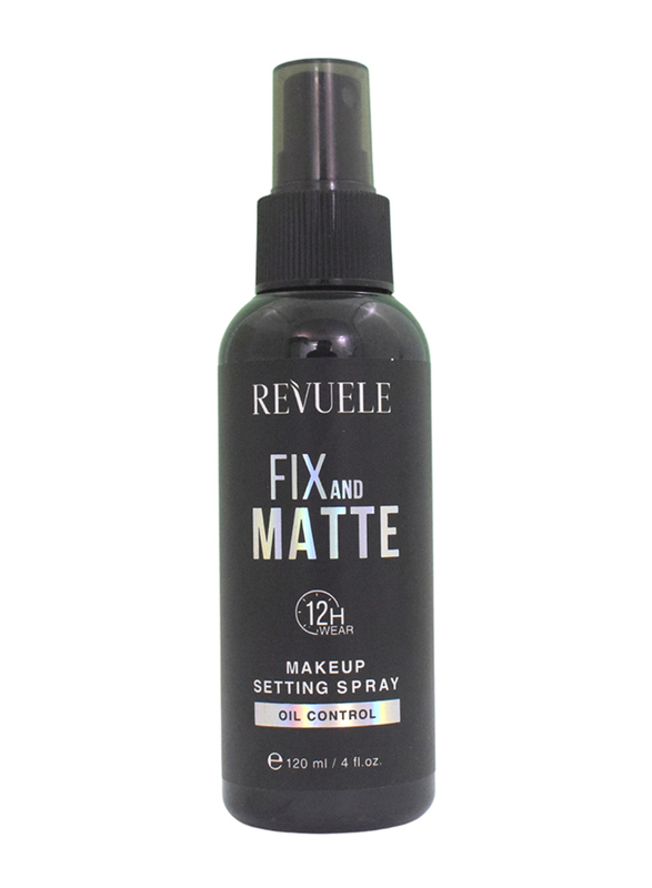 

Revuele Fix & Matte Oil Control Makeup Setting Spray, 120ml, Black