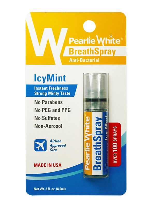 

Pearlie White Icymint Breath Spray, 8.5 ml