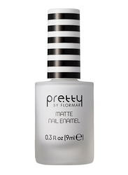 Pretty By Flormar Matte Nail Enamel, 9ml, 001 White