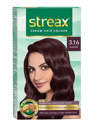 Streax Cream Hair Color, Burgundy, 120ml
