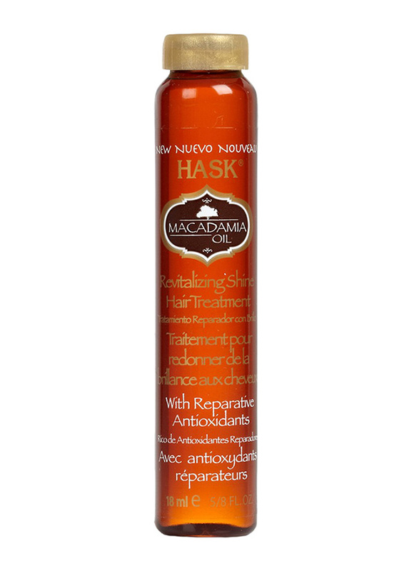 Hask Macadamia Oil Revitalizing Shine Hair Treatment, 18ml